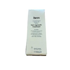 Hers Minoxidil Topical Aerosol 5% Foam Hair Regrown Treatment‎ 2 Months READ